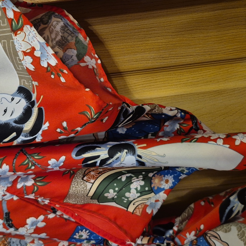 Style Of Chung Kiu One Size Fits All Kimono Robe Waist Tie Geisha Japenese Robe - Picture 6 of 14